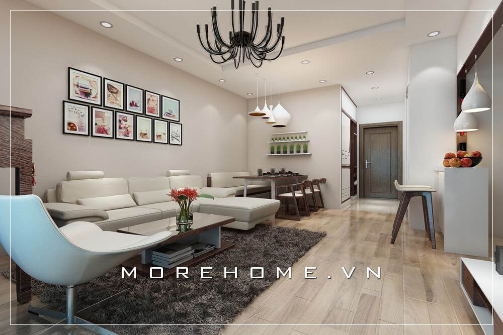 Đắm chìm trong những mẫu thiết kế nội thất chung cư đẹp của Morehome
