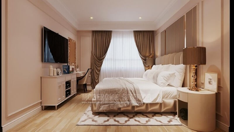 Nội thất phòng ngủ căn hộ đầy ấn tượng thiết kế chung cư
