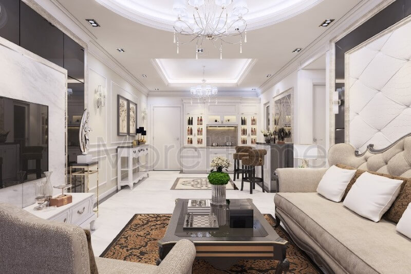 Thiết kế nội thất chung cư CitiHome phong cách tân cổ điển