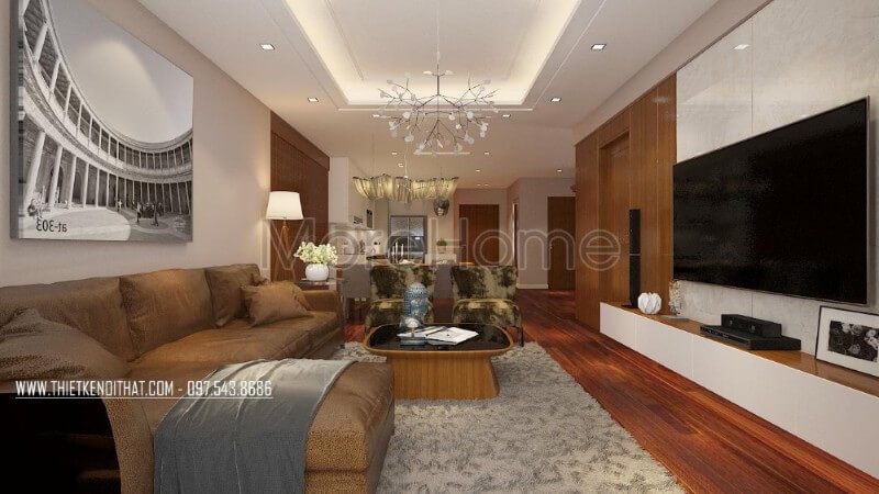 Thiết kế nội thất căn hộ tại chung cư Vinhomes Nguyễn Chí Thanh cao cấp thiết kế nội thất chung cư
