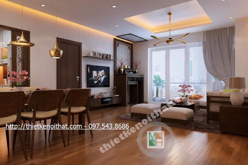 Thiết kế nội thất chung cư N04 phong cách hiện đại và ấn tượng thiết kế nội thất chung cư