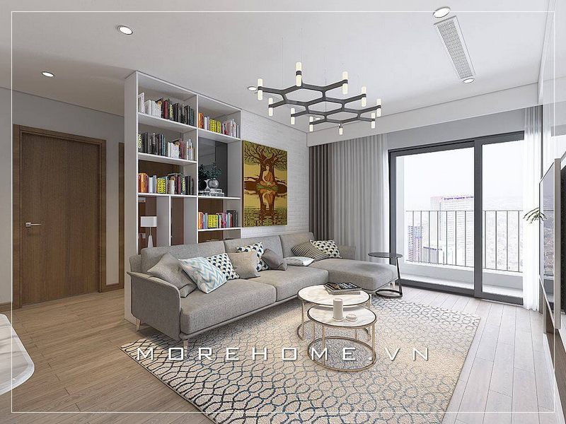 [HOT] Mẫu phòng khách chung cư hiện đại, đẹp thể hiện không gian sống tiện nghi và sang trọng