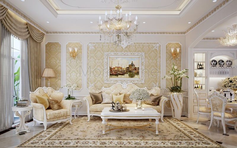 Thiết kế nội thất phòng khách đẹp phù hợp cho biệt thự, chung cư và nhà phố Mẫu nội thất chung cư đẹp