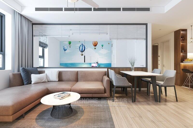Trang trí nội thất phòng khách chung cư đơn giản nhưng đẹp mắt Mẫu nội thất chung cư đẹp