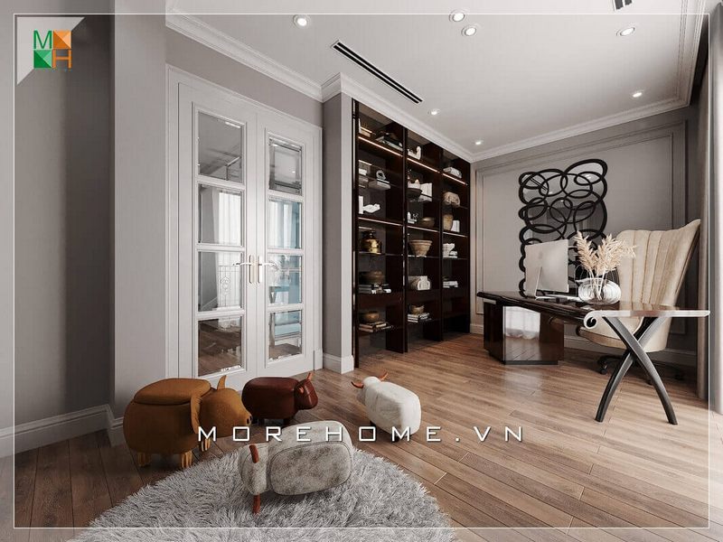 Mẫu thiết kế nội thất phòng làm việc đẹp cho chung cư, biệt thự, nhà phố. thiết kế nội thất chung cư
