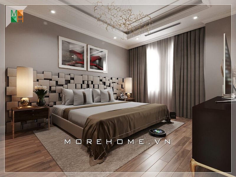 Ấn tượng với mẫu thiết kế nội thất phòng ngủ độc đáo, lạ mắt cho chung cư, nhà phố, biệt thự tone màu trầm đẳng cấp. Nội thất chung cư đẹp