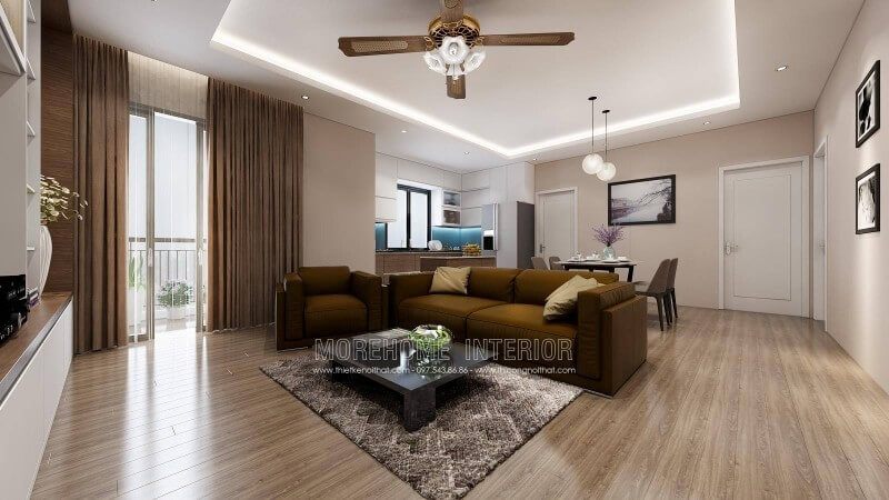Thiết kế nội thất phòng khách chung cư đơn giản Thiết kế nội thất phòng tắm chung cư