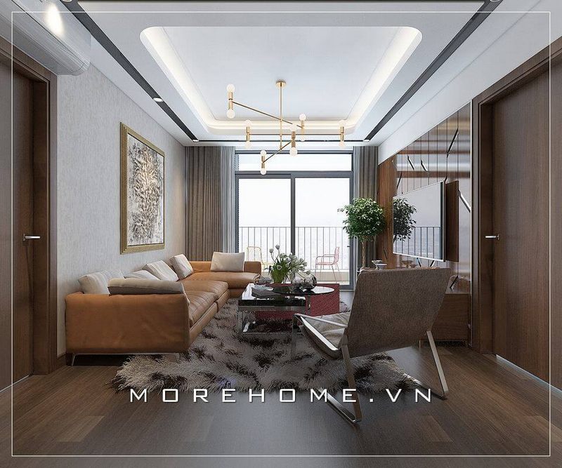 Phong cách thiết kế phòng khách chung cư hiện đại cực ăn khách